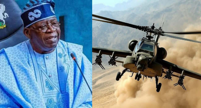 We've Ordered Four Attack Helicopters From United States - President Tinubu