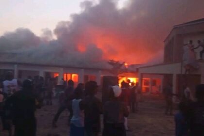 Properties Destroyed As Fire Razes Wukari LG Secretariat In Taraba