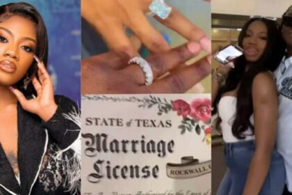 BBNaija Star Angel Smith Marries Girlfriend In US, Flaunts Wedding Ring [Video]