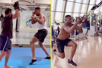 Anthony Joshua Returns To Training Weeks After Tragic Car Accident [Photos]