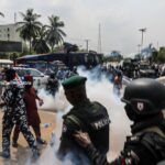 Police Fire Teargas At Residents Protesting Demolitions At Lagos Assembly
