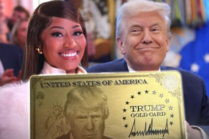 Nicki Minaj Flaunts Trump Gold Card She Received For Praising President