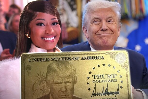 Nicki Minaj Flaunts Trump Gold Card She Received For Praising President