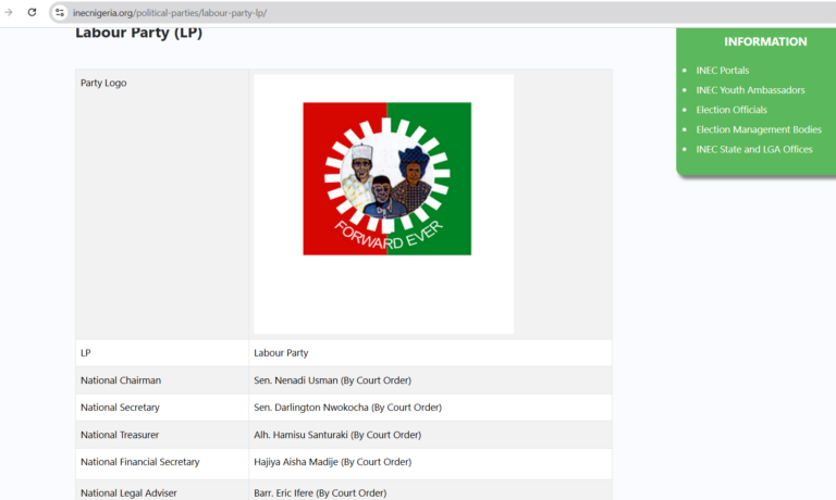 INEC Recognises Nenadi Usman As Labour Party Leader After Court Order