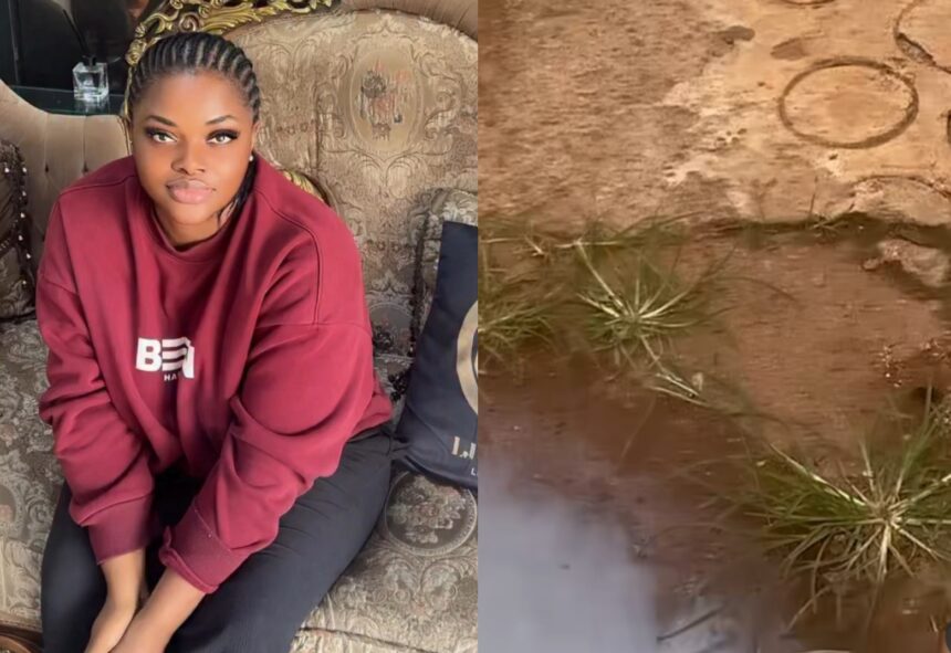 Actress Kelly Kosisochukwu Finds Snake Hanging In Her Kitchen [Video]