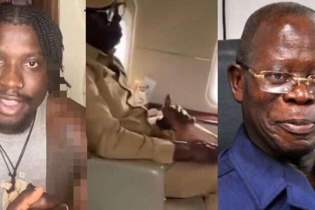 VeryDarkMan Reacts To Video Of Oshiomhole Giving Woman Foot Massage In Private Jet