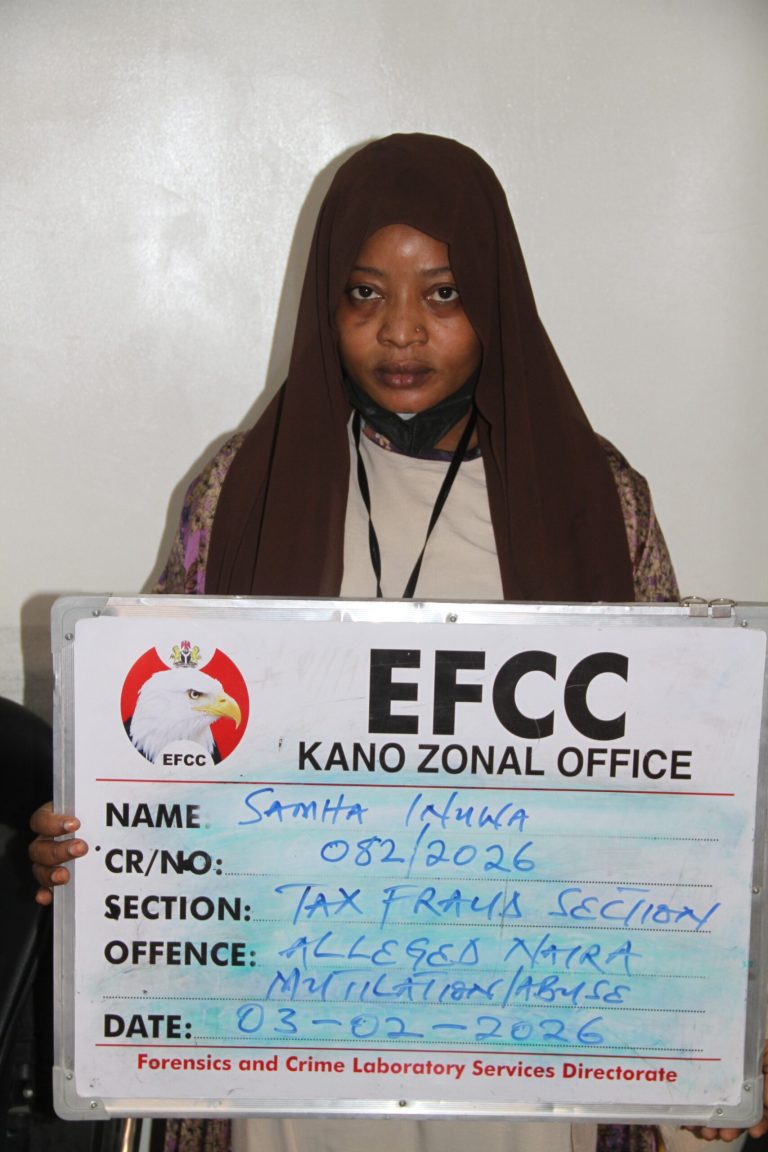 EFCC Arrests Actress Samha Inuwa For Wiping Her Nose With Naira Notes