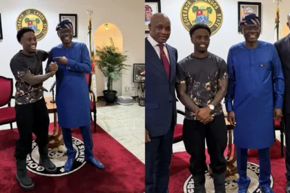 American Streamer Kai Cenat Returns To Lagos, Visits Governor Sanwo-Olu