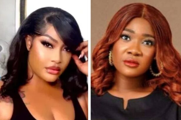 Angela Okorie Apologizes To Mercy Johnson For Calling Her A Witch [Video]