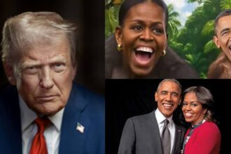 Trump Shares Video Portraying Barack And Michelle Obama As Monkeys