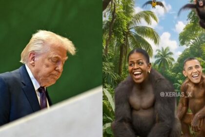 Trump Refuses To Apologise For Sharing Video Portraying Obamas As Monkeys