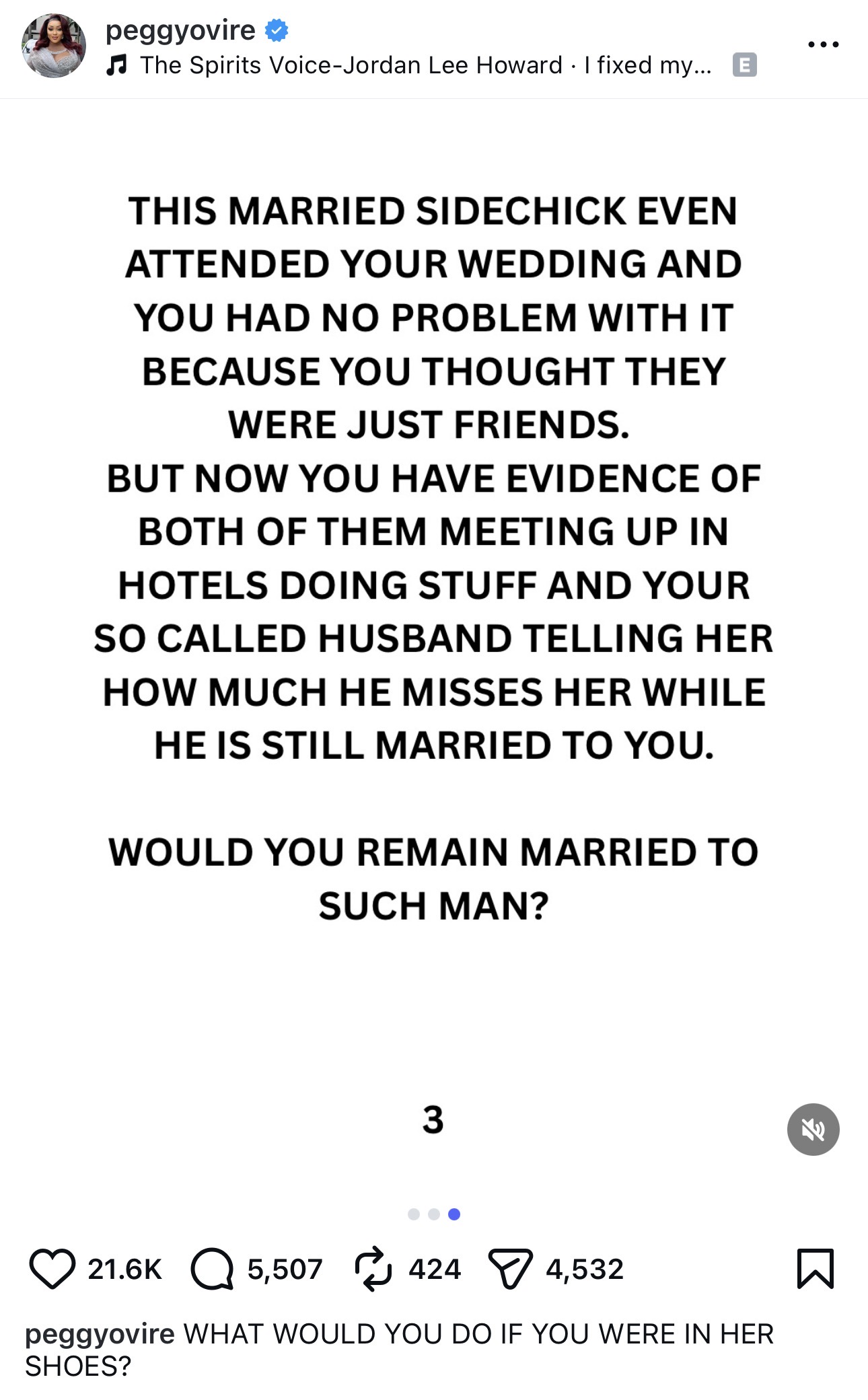 “What Will You Do If Your Husband Is Cheating With Married Woman?” - Peggy Ovire 