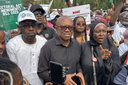Peter Obi Joins National Assembly Protest Over Electronic Transmission Of Results