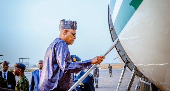 Shettima Leaves Abuja To Attend 2026 African Union Summit In Ethiopia