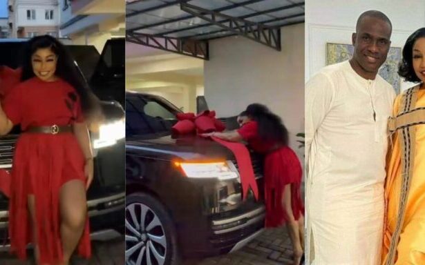 Rita Dominic's Husband, Fidelis Anosike Surprises Her With Range Rover On Valentine’s Day