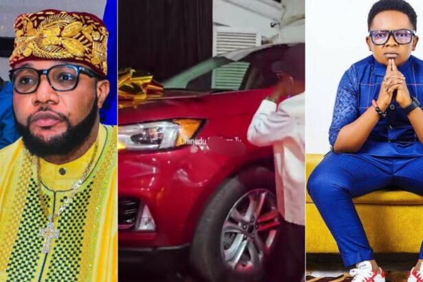 E-Money Gifts Chinedu Ikedieze ‘Aki’ Brand-New Ford SUV On His Birthday