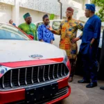 Governor Abiodun Gifts Car To Solanke Taiwo After Emerging Nigeria’s Best Teacher