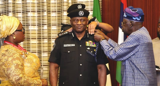 President Tinubu Decorates Tunji Disu As Acting IGP