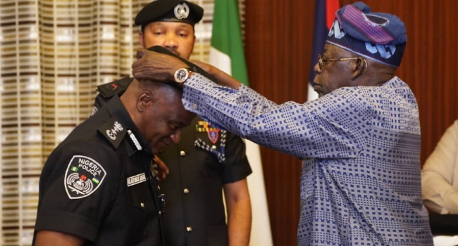 President Tinubu Decorates Tunji Disu As Acting IGP