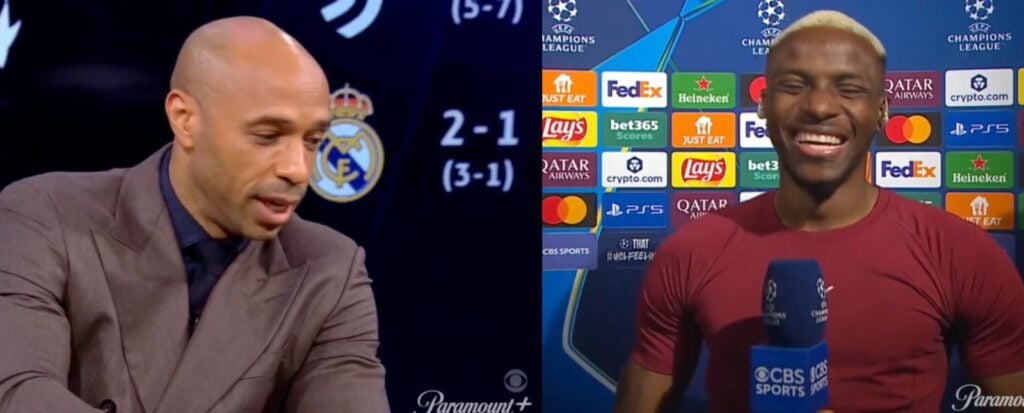 "How Bodi?’ - Thierry Henry Speaks Nigerian Pidgin With Osimhen [Video]