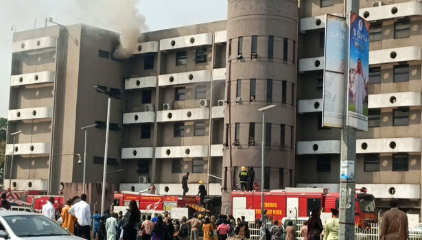 Fire Razes Federal Head Of Service Building In Abuja