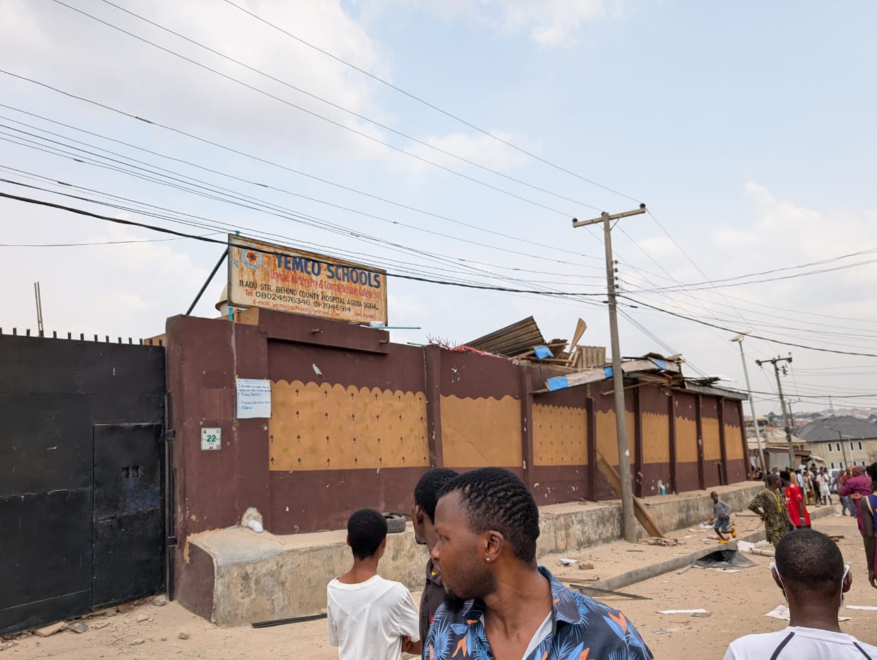 Students Escape Death As Four-Storey School Building Collapses In Lagos
