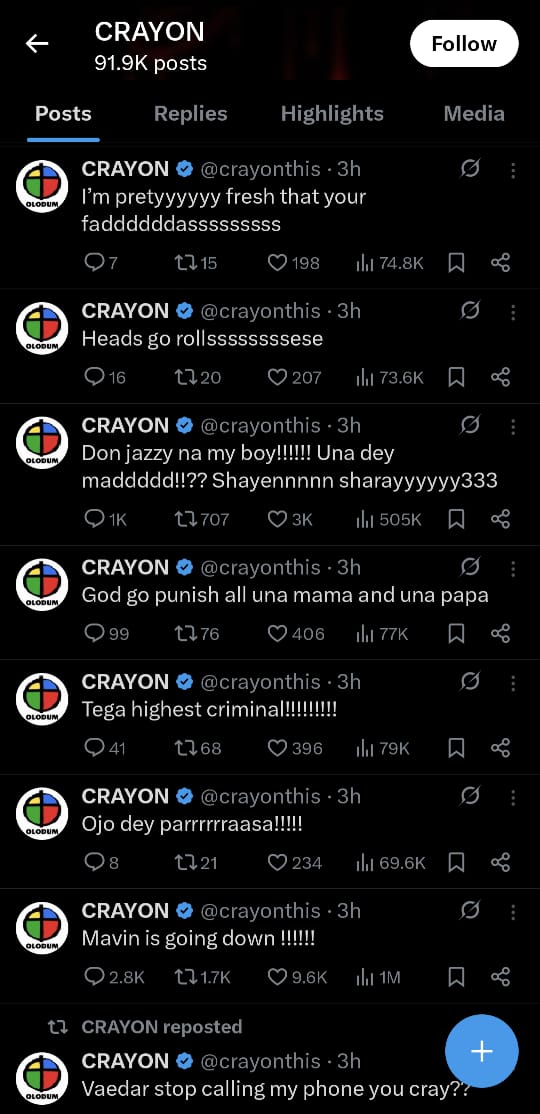 "My Mother Died Because Of You" - Crayon Slams Don Jazzy And Mavin Records 2 "My Mother Died Because Of You" - Crayon Slams Don Jazzy And Mavin Records