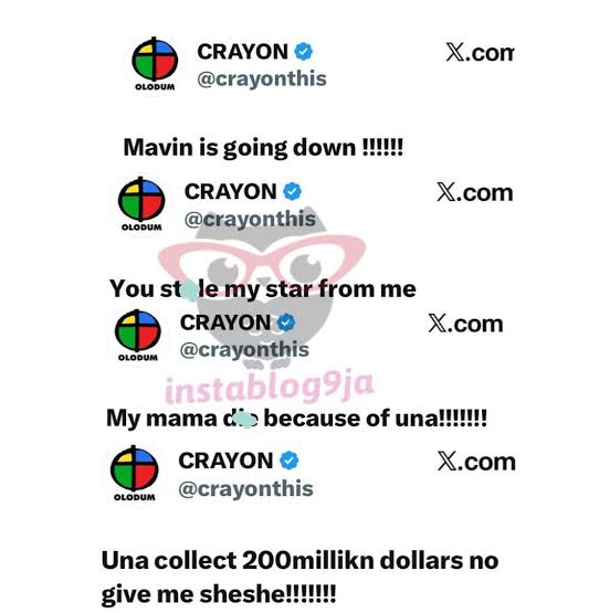 "My Mother Died Because Of You" - Crayon Slams Don Jazzy And Mavin Records 3 "My Mother Died Because Of You" - Crayon Slams Don Jazzy And Mavin Records
