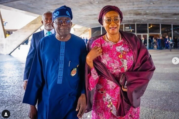 President Tinubu And Wife Remi Departs Nigeria For UK State Visit