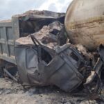Two People Dead As Fuel Tanker Crashes Into Truck In Lagos