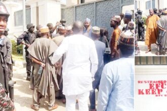 EFCC Operatives Seals Abubakar Malami’s Residence In Abuja [Video]