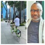 "Happiness Is Free” - Femi Otedola Says As He Rides Bike In Singapore [Video]