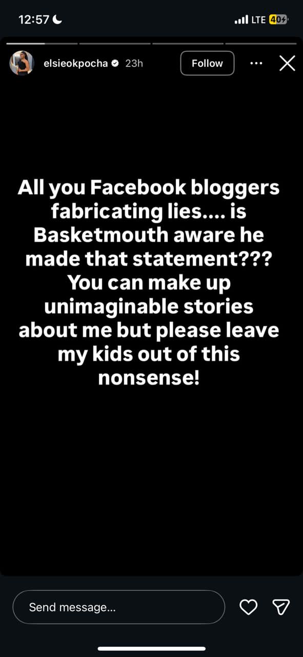 Elsie Okpocha Addresses Paternity Fraud Claims Behind Her Split With Basketmouth