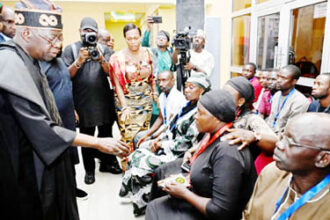 Outrage As Tinubu Meets Victims Of Plateau Killings At Airport Before Flying To Lagos