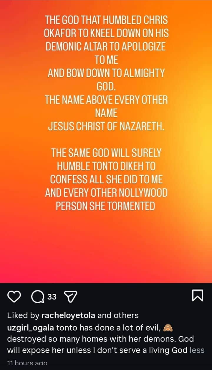 God Will Humble Tonto Dikeh To Confess All She Did To Me - Doris Ogala