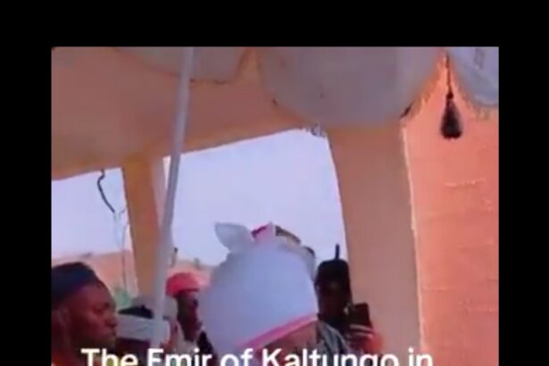 Emir Of Kaltungo In Gombe Seen Leading Christian Hymn [Video]