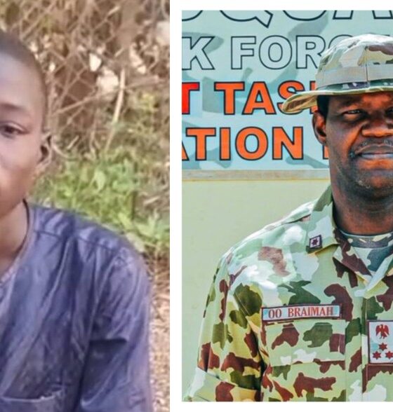 Army Arrests Teenage Suspect Over Killing Of General Oseni Braimah In Borno