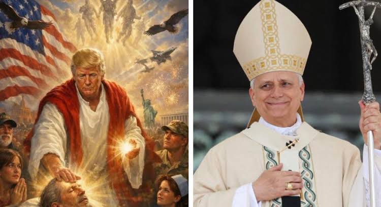 Trump Posts Photo Of Himself As Jesus, Labels Pope Leo ‘Weak’ Over Call For Peace