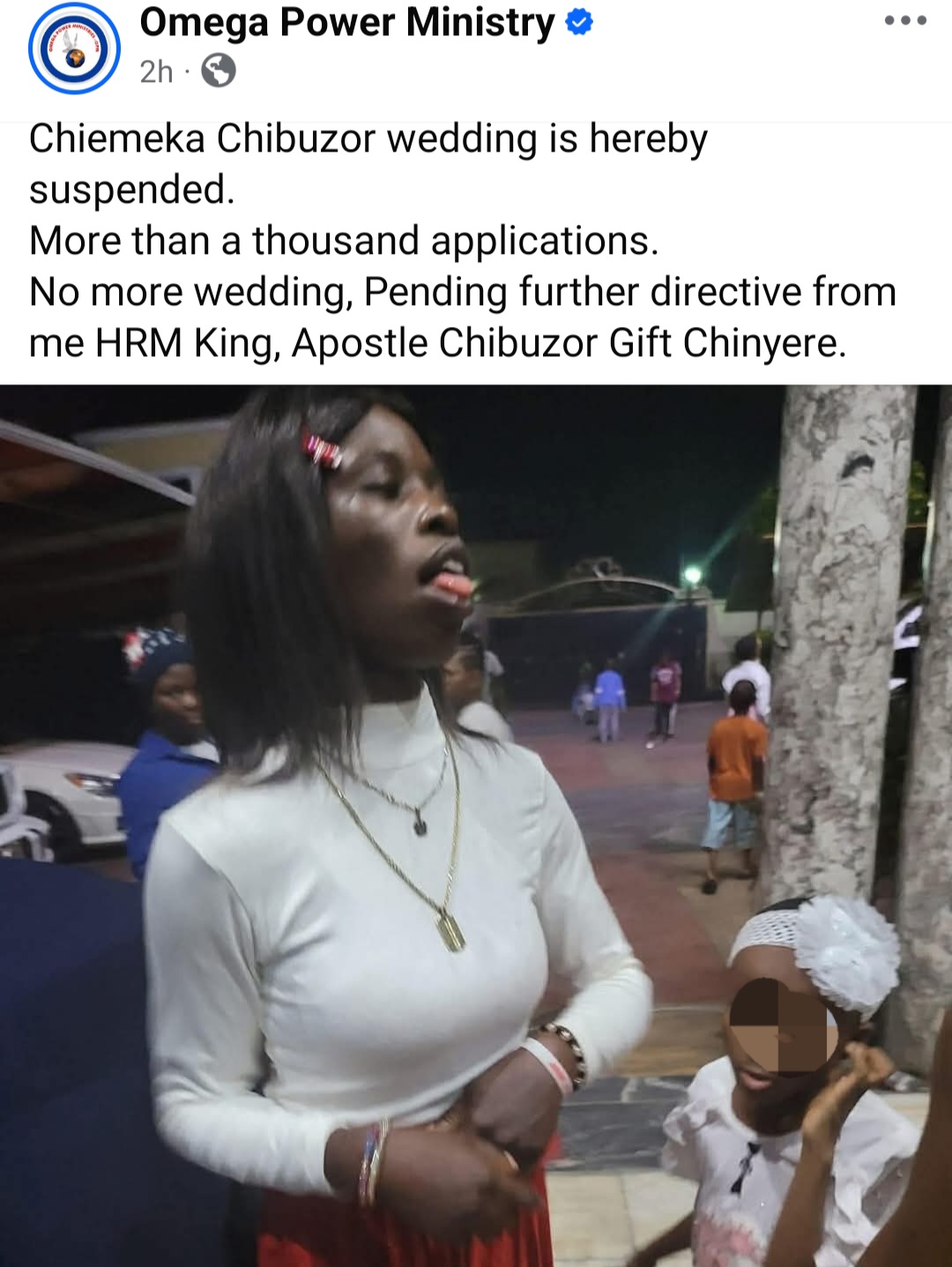 Apostle Chibuzor Suspends Marriage Plan For Autistic Daughter After Receiving Over 1,000 Suitors