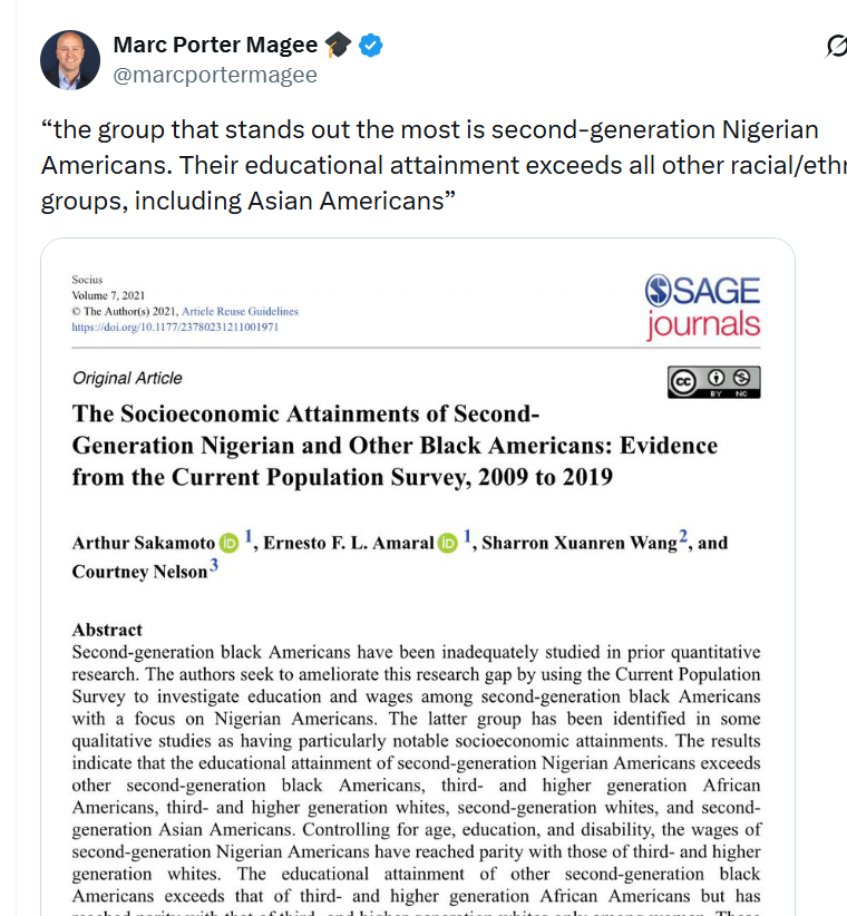Study Shows Second-Generation Nigerian Americans Lead US In Education