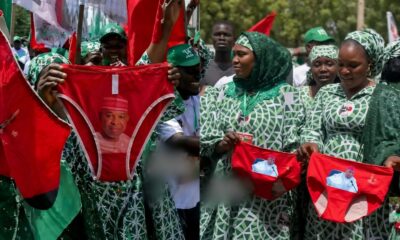 Outrage As Kano Women Receive Underwear Branded With Governor Abba Yusuf’s Face [Video]