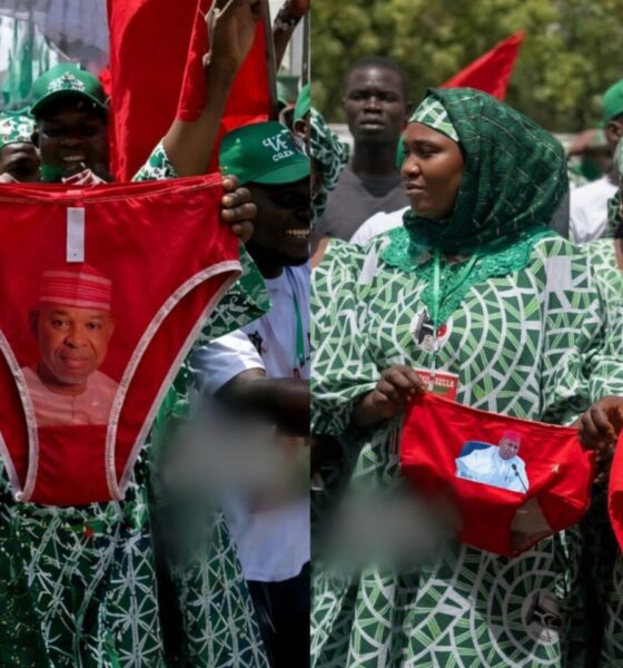 Outrage As Kano Women Receive Underwear Branded With Governor Abba Yusuf’s Face [Video]
