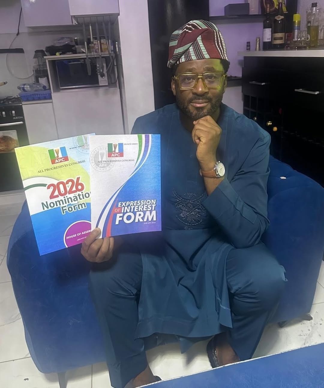 Desmond Elliot Obtains Nomination Form for Fourth Term In Lagos Assembly