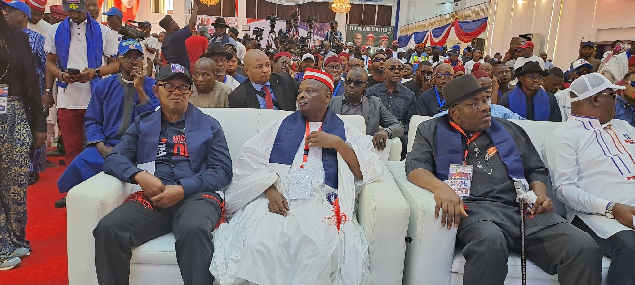 Peter Obi, Kwankwaso Attends NDC National Convention In Abuja [Photos]