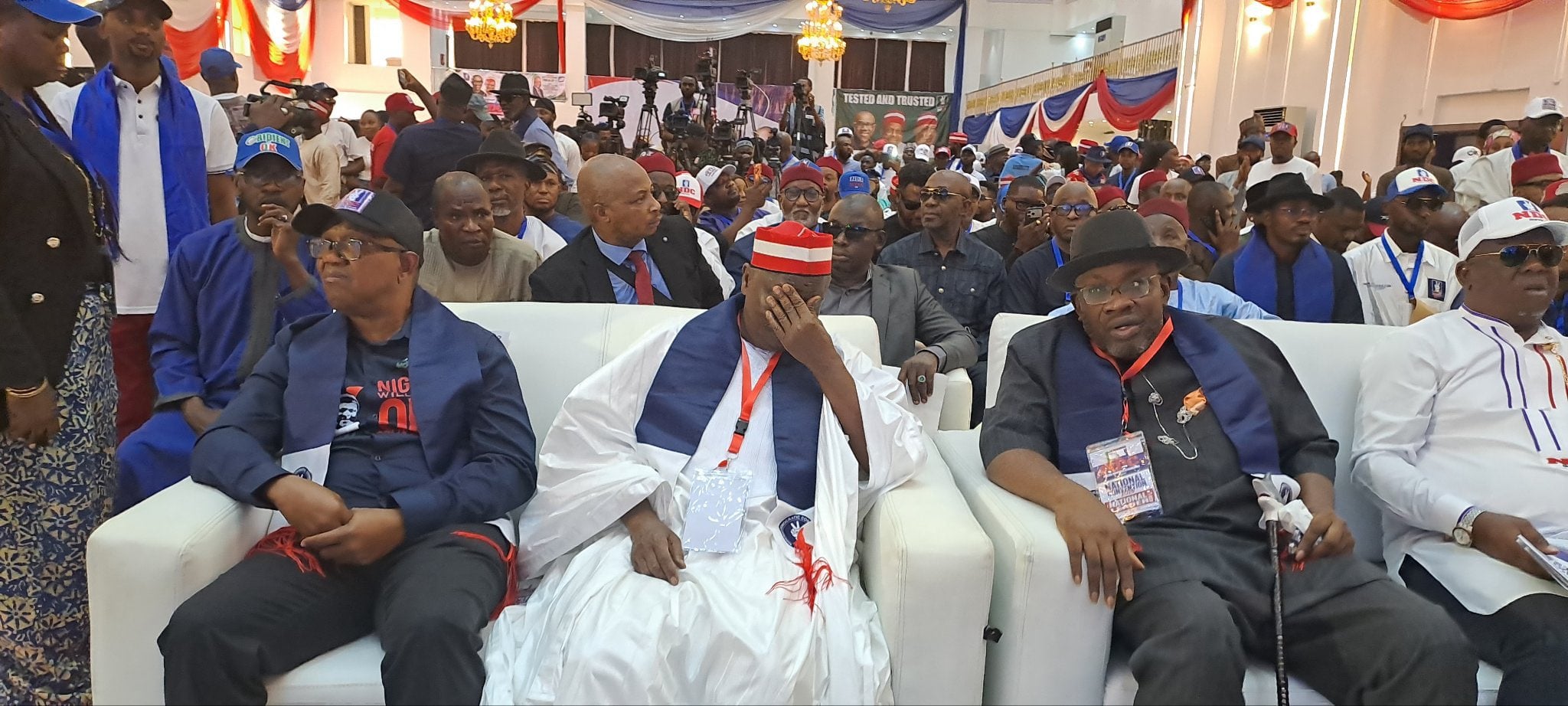 Peter Obi, Kwankwaso Attends NDC National Convention In Abuja [Photos]