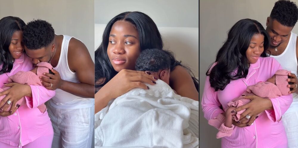 Veekee James Welcomes First Child With Husband Femi Atere