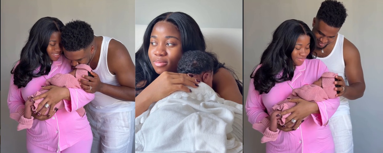 Veekee James Welcomes First Child With Husband Femi Atere