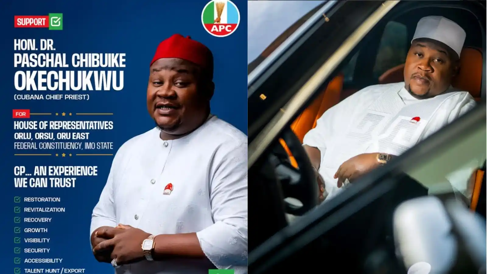 Cubana Chief Priest Loses APC Ticket For Imo House Of Reps