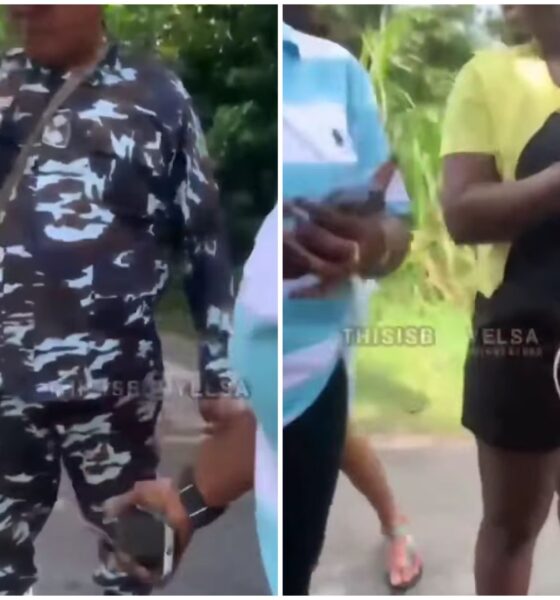 Ladies Confronts Police Officers Harrassing Them For Possessing Sεx Toy In Bayelsa