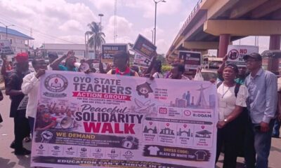 Teachers Stage Protest In Ibadan Over Abduction Of Colleagues And Schoolchildren
